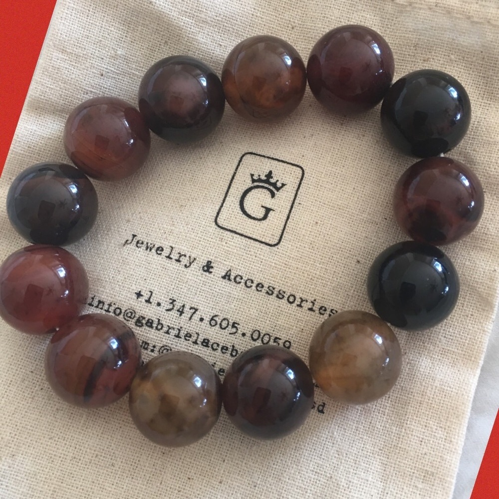 BROWN JADE BRACELET